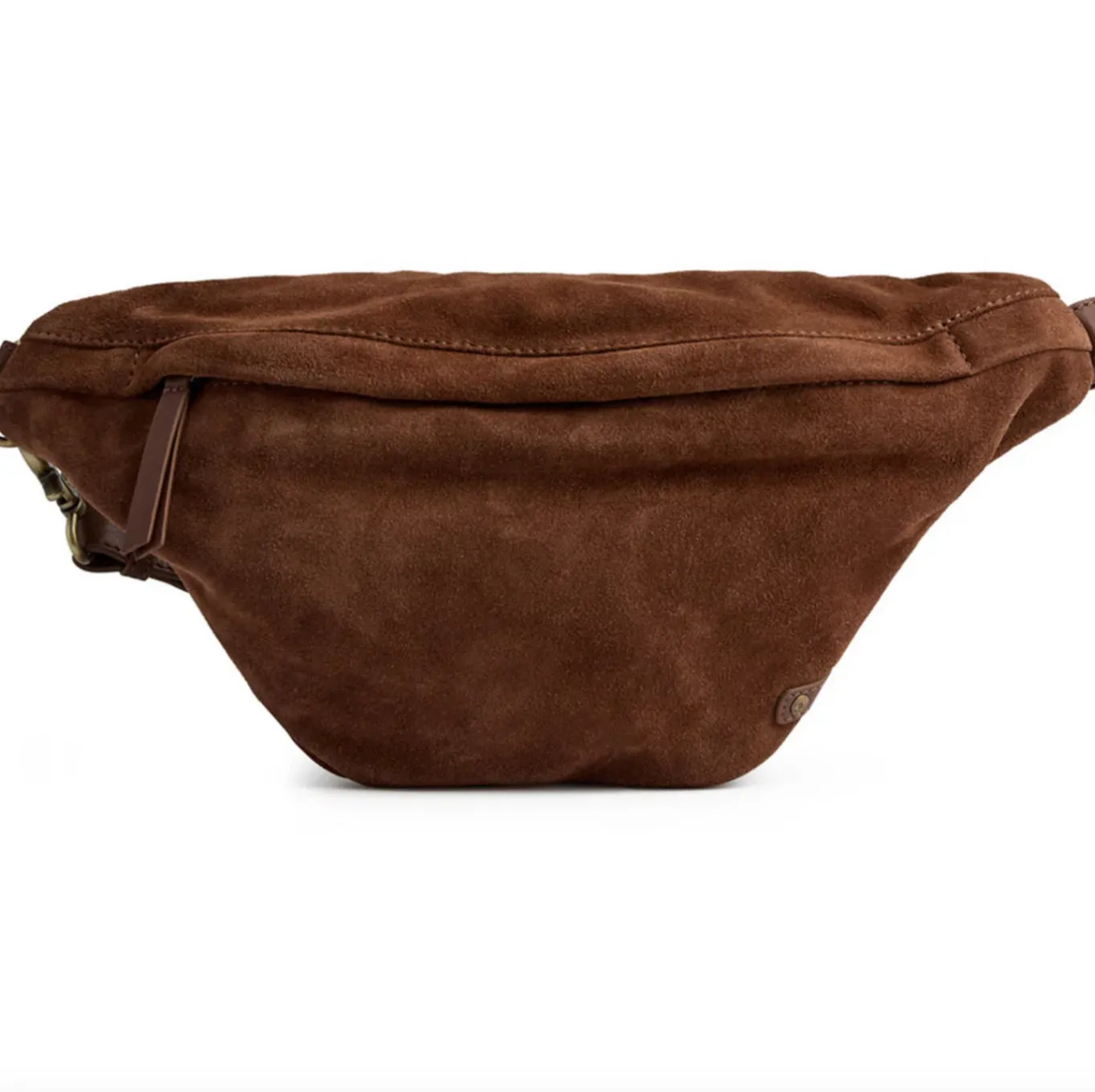 VIAMAJA Bæltetasker|Læder Tasker<Smuk ruskindsbumbag - Cognac