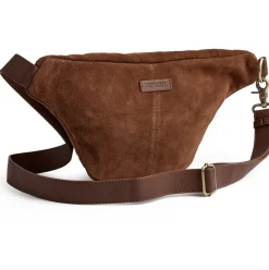 VIAMAJA Bæltetasker|Læder Tasker<Smuk ruskindsbumbag - Cognac