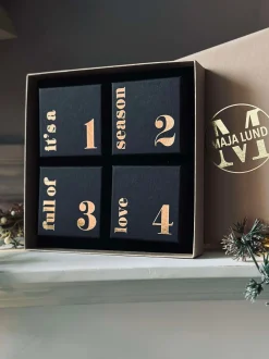 VIAMAJA Gavesæt|Gavesæt<Smykke Adventskalender - Sølvbelagt