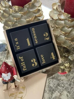 VIAMAJA Gavesæt|Gavesæt<Smykke Adventskalender - Sølvbelagt