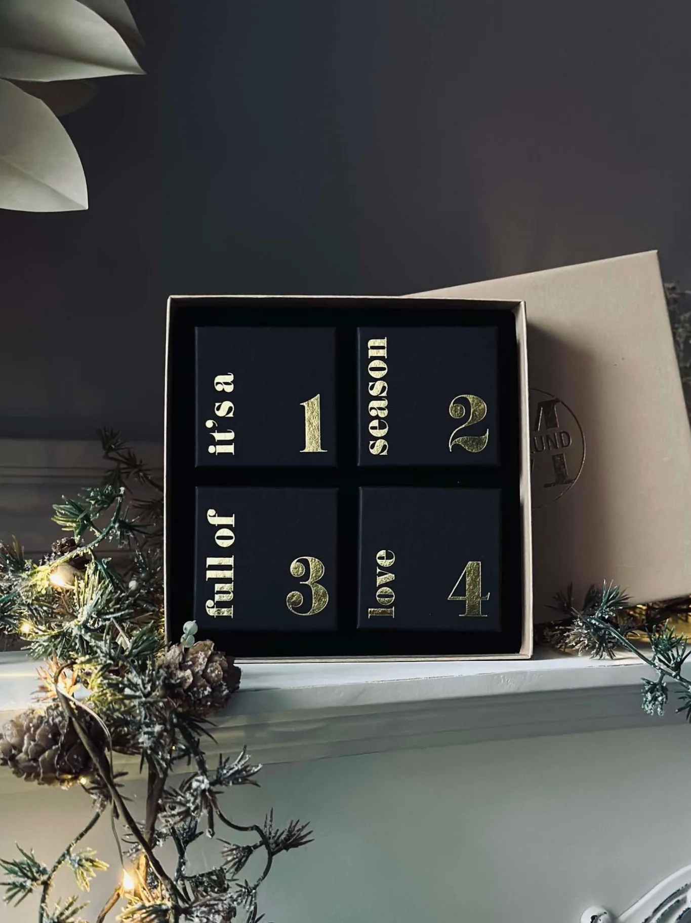 VIAMAJA Gavesæt|Gavesæt<Smykke Adventskalender - Sølvbelagt