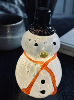 VIAMAJA Lysestager|Led Jul<Snemand med led lys