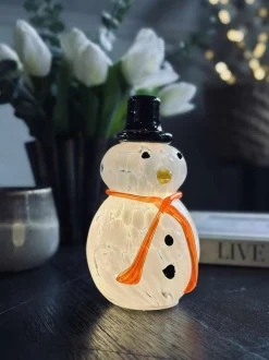 VIAMAJA Lysestager|Led Jul<Snemand med led lys