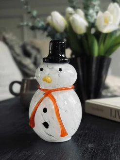 VIAMAJA Lysestager|Led Jul<Snemand med led lys