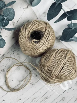 VIAMAJA Kreativ Opbevaring<Snor til dekoration , 2 stk brun jute