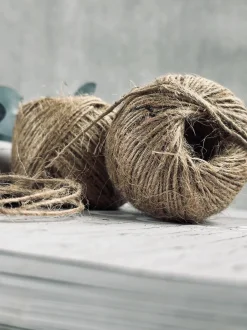 VIAMAJA Kreativ Opbevaring<Snor til dekoration , 2 stk brun jute