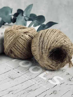 VIAMAJA Kreativ Opbevaring<Snor til dekoration , 2 stk brun jute