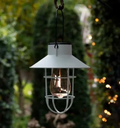 VIAMAJA Lys Og Led|Udendørs Led<Solar lampe med ophæng - Hvid