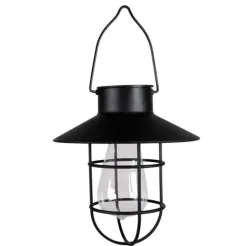 VIAMAJA Lys Og Led|Udendørs Led<Solar lampe med ophæng - Sort