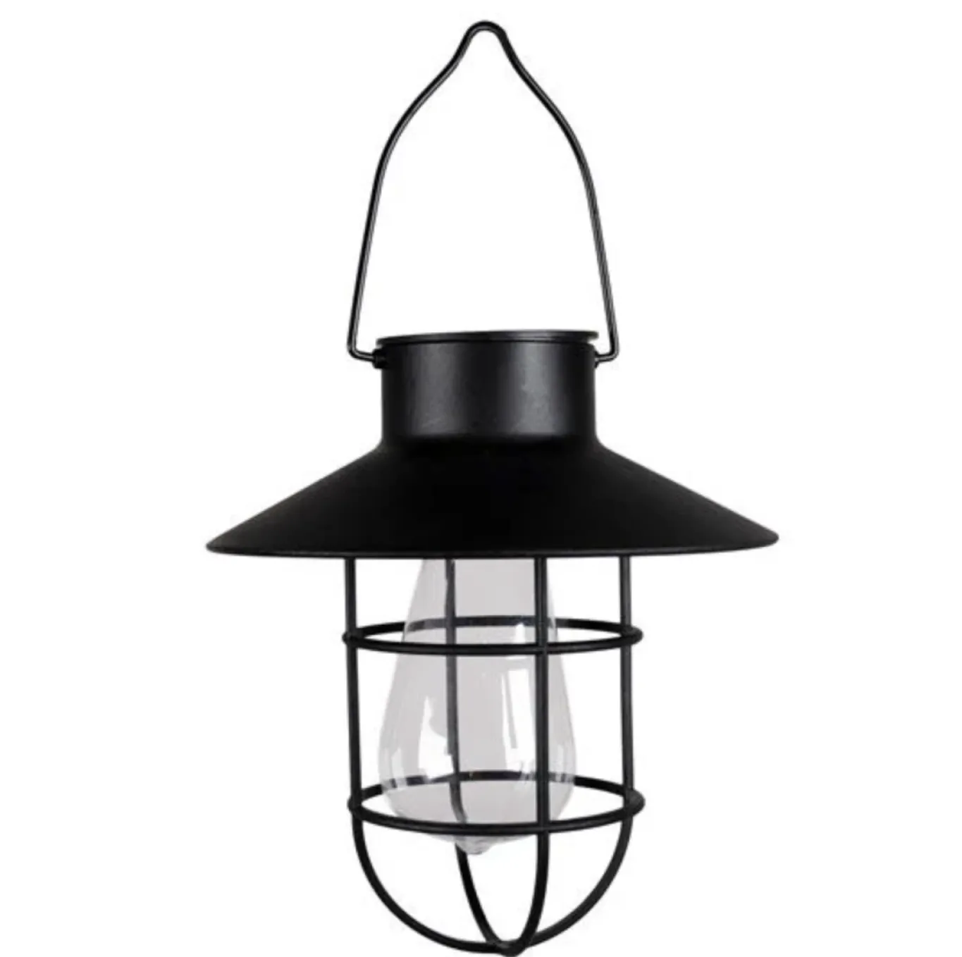 VIAMAJA Lys Og Led|Udendørs Led<Solar lampe med ophæng - Sort