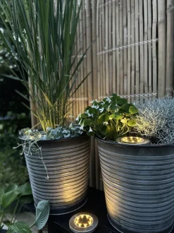 VIAMAJA Lys Og Led|Udendørs Led<Solcelle spots MINI – Sæt med 4 stk