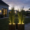 VIAMAJA Lys Og Led|Udendørs Led<Solcelle spots SILVER – Sæt med 4 stk