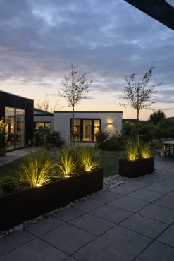 VIAMAJA Lys Og Led|Udendørs Led<Solcelle spots SILVER – Sæt med 4 stk