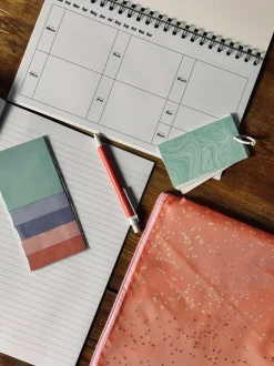 VIAMAJA Kontorartikler|Restparti<Sæt med notesbøger og taske - Pastel