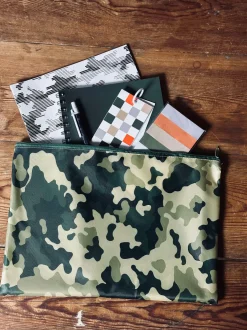 VIAMAJA Kontorartikler<Sæt med notesbøger og taske - Army