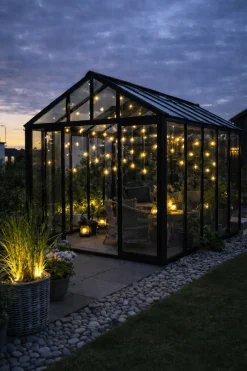 VIAMAJA Lys Og Led|Udendørs Led<Stor Lyskæde med 50 LED pære og farveskift - Godkendt til inde og ude