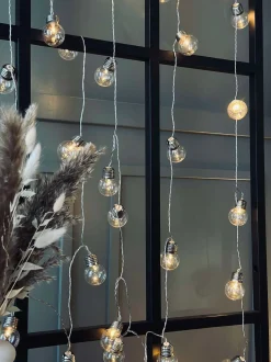 VIAMAJA Lys Og Led|Udendørs Led<Stor Lyskæde med 50 LED pære og farveskift - Godkendt til inde og ude