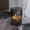 VIAMAJA Lys Og Led|Led Bloklys<Stort LED Bloklys i glas med 3 væger