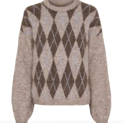 VIAMAJA Strik<Strik Cora - Beige / blue