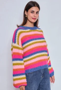 VIAMAJA Strik<Strik CREATION pink