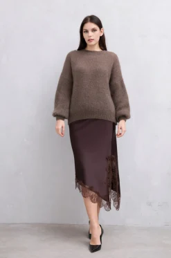 VIAMAJA Strik<Strik LUX Mohair - Taupe