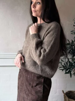 VIAMAJA Strik<Strik LUX Mohair - Taupe