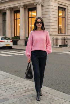 VIAMAJA Strik<Strik Mohair - Soft pink