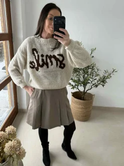 VIAMAJA Strik<Strik Smile - Beige