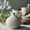VIAMAJA Porcelæn Og Stentøj|Skåle Og Tallerkener<Sukkerskål Riflet - Porcelæn