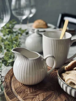VIAMAJA Porcelæn Og Stentøj|Skåle Og Tallerkener<Sukkerskål Riflet - Porcelæn