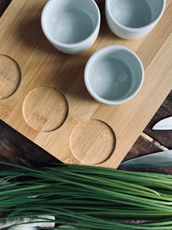 VIAMAJA Porcelæn Og Stentøj|Skåle Og Tallerkener<Sushi / tapas sæt m. Skåle og skærebræt