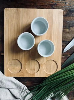VIAMAJA Porcelæn Og Stentøj|Skåle Og Tallerkener<Sushi / tapas sæt m. Skåle og skærebræt