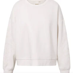 VIAMAJA Bluser<Sweatshirt med broderi - White oversize
