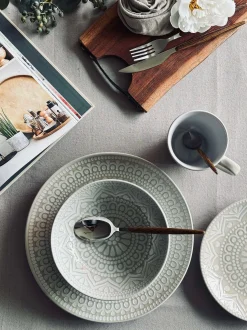 VIAMAJA Porcelæn Og Stentøj|Skåle Og Tallerkener<Tallerken India Stonewear 27cm - Beige