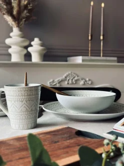 VIAMAJA Porcelæn Og Stentøj|Skåle Og Tallerkener<Tallerken India Stonewear 27cm - Beige