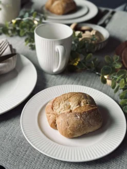 VIAMAJA Porcelæn Og Stentøj|Skåle Og Tallerkener<Tallerken Riflet