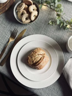 VIAMAJA Porcelæn Og Stentøj|Skåle Og Tallerkener<Tallerken Riflet