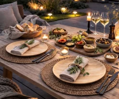 VIAMAJA Skåle Og Tallerkener|Camping Og Picnic<Tallerken Wood melamin Ø26 cm