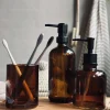 VIAMAJA Alt Til Opvask|Sæbedispensere<Tandkrus - Brun glas