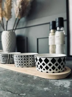 VIAMAJA Porcelæn Og Stentøj|Skåle Og Tallerkener<Tapas bakke - Firkantet - m. 4 skåle