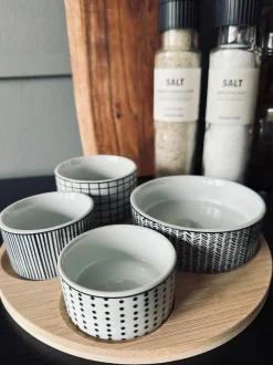 VIAMAJA Porcelæn Og Stentøj|Skåle Og Tallerkener<Tapas bakke - Rund - m. 4 skåle