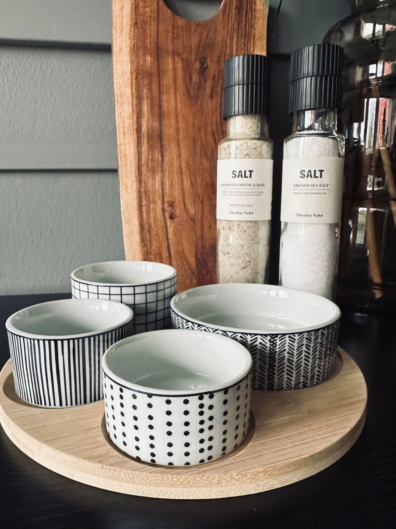 VIAMAJA Porcelæn Og Stentøj|Skåle Og Tallerkener<Tapas bakke - Rund - m. 4 skåle