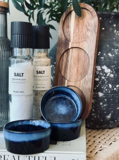 VIAMAJA Porcelæn Og Stentøj|Skåle Og Tallerkener<Tapas sæt med 3 skåle og fad - Blue mix