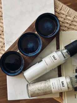 VIAMAJA Porcelæn Og Stentøj|Skåle Og Tallerkener<Tapas sæt med 3 skåle og fad - Blue mix