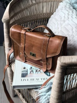 VIAMAJA Computertasker|Cross Body<Taske Hallie – Cognac