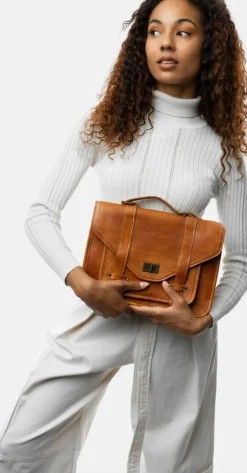 VIAMAJA Computertasker|Cross Body<Taske Hallie – Cognac