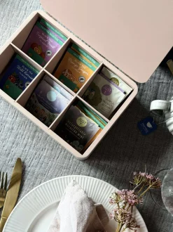 VIAMAJA Kaffe Og Te Tilbehør|Køkken Opbevaring<TEA kasse - Creme eller Rosa