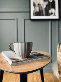 VIAMAJA Krus, Kopper Og Glas<Tekop med guld hank – Beige