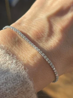 VIAMAJA Armbånd<Tennisarmbånd Palma med zirkoner - rhodium belagt
