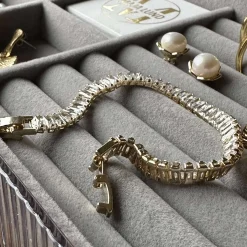 VIAMAJA Armbånd<Tennisarmbånd Thelma med zirkoner - guldbelagt